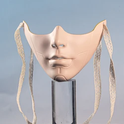 8 Styles Masquerade Beauty Mask Halloween Costume Accessories Women Aesthetics Mask Party Cosplay Prop Half Face Cover for Adult
