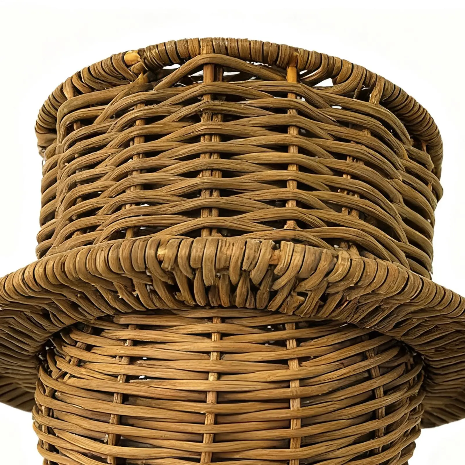 

Статуэтки снеговика из искусственного ротанга, центральные детали стола, зимние деревенские фигурки снеговика со шляпой для внутреннего и наружного спальни, гостиной