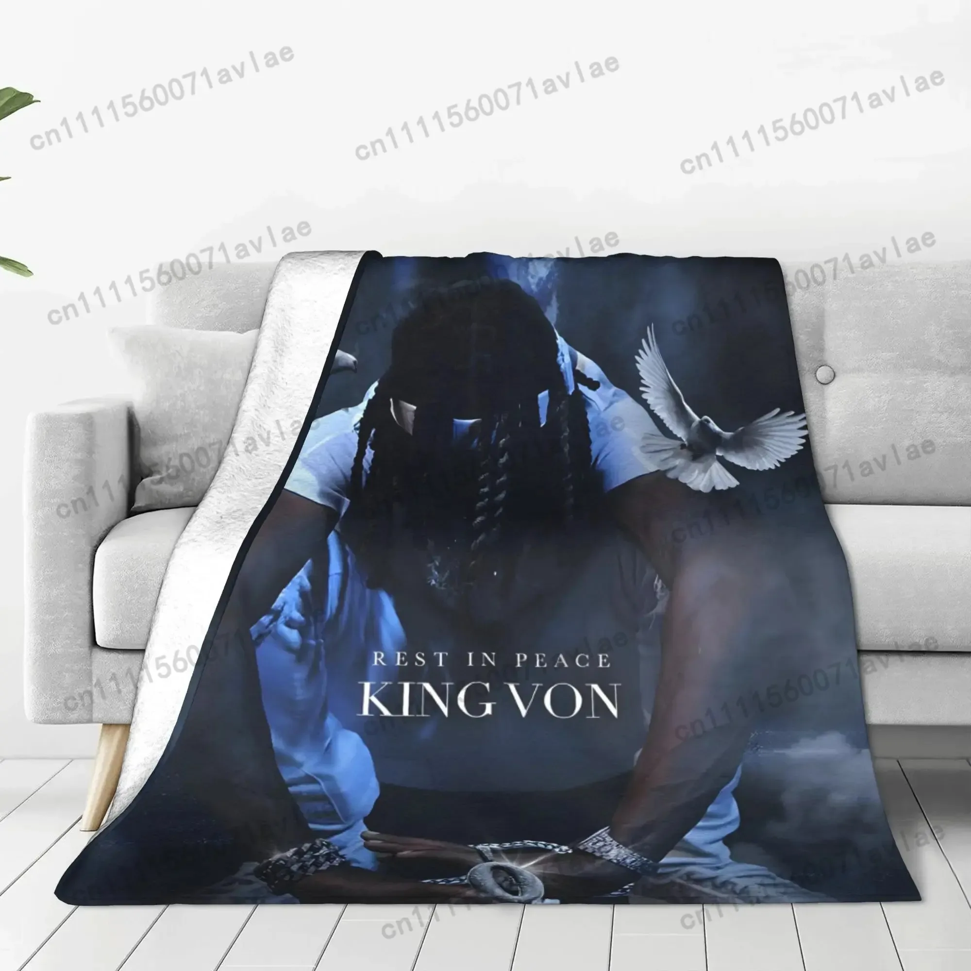 Customize King Von's blankets are super soft and comfortable, ideal for your picnics! Customize