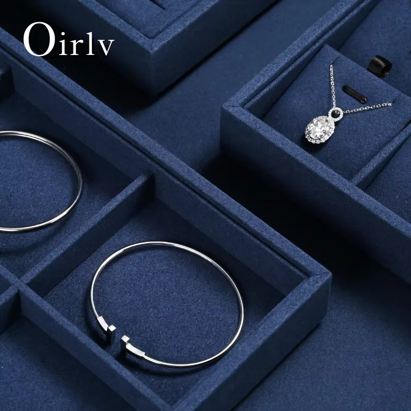 Oirlv Luxurious Velvet Jewelry Box: 12 Compartment Organizer for Bracelet, Brooches, & More, Elegant Storage & Display Solution