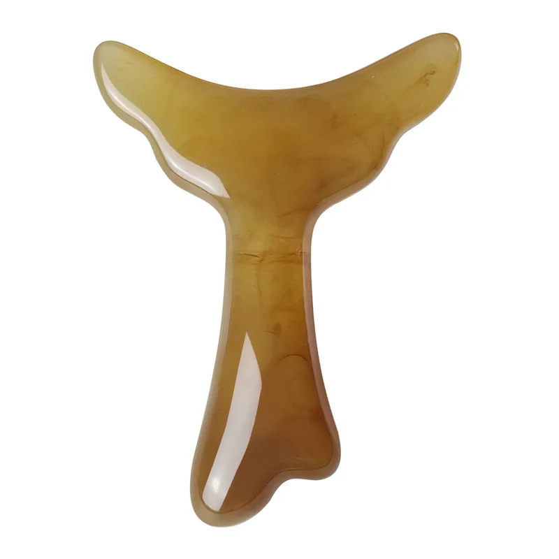 Fish-Tail Shape Shoulder-Neck Gua Sha Massager Magic Therapy Massage Shoulder Neck Relief Portable Ergonomic Multi-Functional