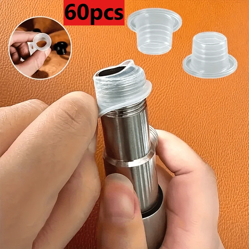 [60pcs Leak-proof Gasket Ring Set] 60pcs Silicone Gasket Ring Set for Faucets and Sanitary Equipment