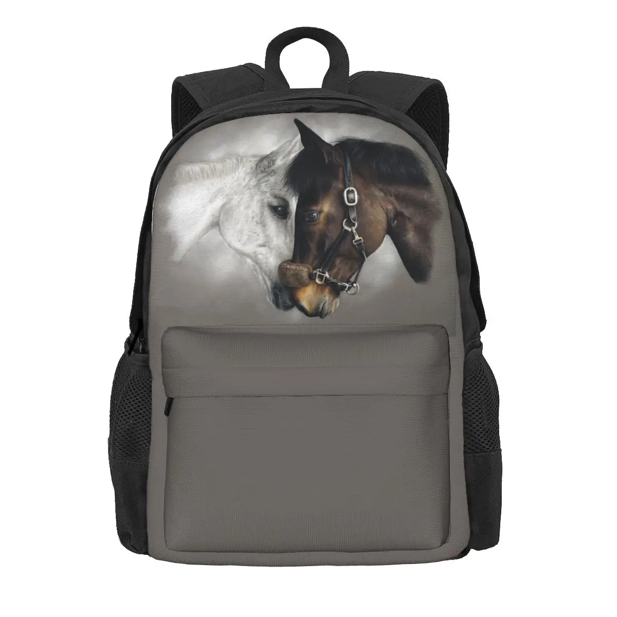 Galloping Horse Love Women Backpack Children School Bag Running Brown Animal Computer Rucksack Teenage Travel Shoulder Bag