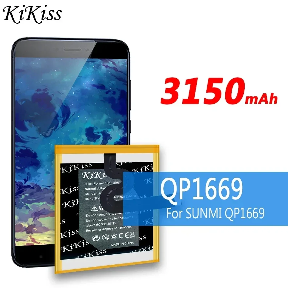 

Мощная батарея KiKiss QP1659 QP1669 ZAP1522 W5910 для VK VEKEN W5910 SUNMI M1 SUNMI V2PRO V2 Pro V 2 Pro