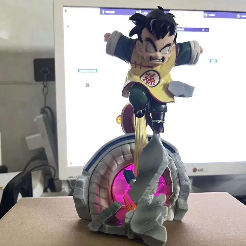 26 سنتيمتر لعبة دراغون بول الشكل سون جوهان سوبر سايان أنيمي جمع نموذج بولي كلوريد الفينيل سطح المكتب زخرفة زينة هدايا العيد ألعاب أطفال #3