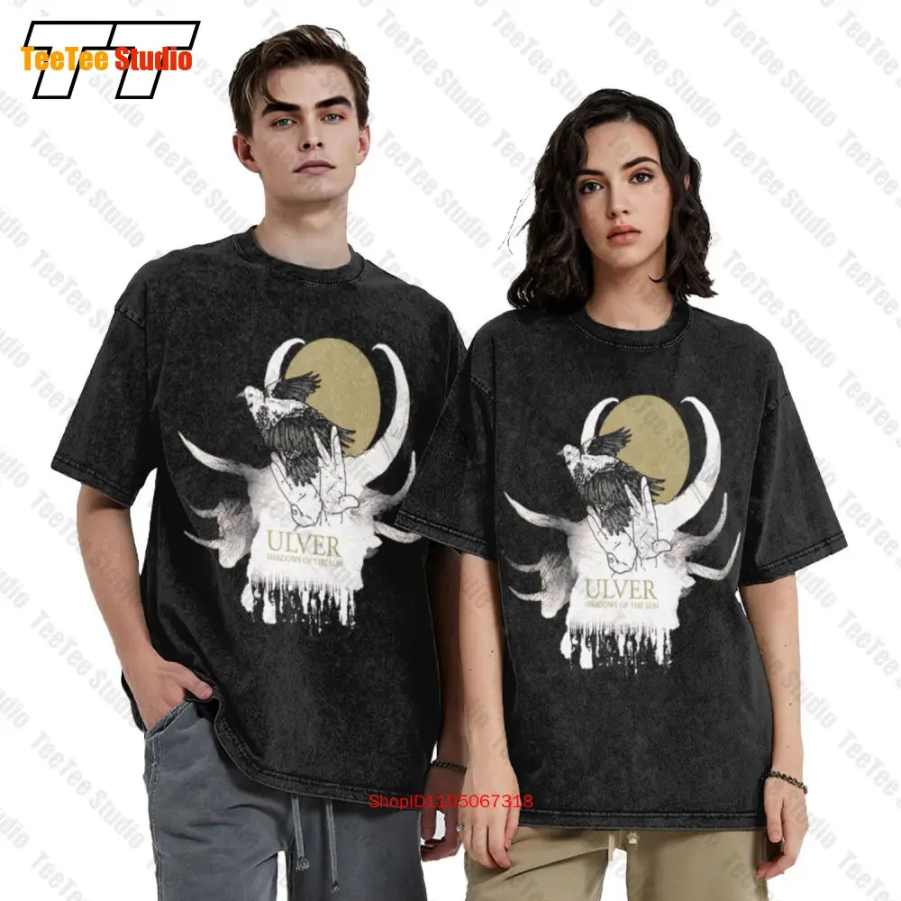تي شيرت Ulver النرويجي التجريبي لفرقة Electronica Shadows Of The Sun Vintage كبير الحجم NP33