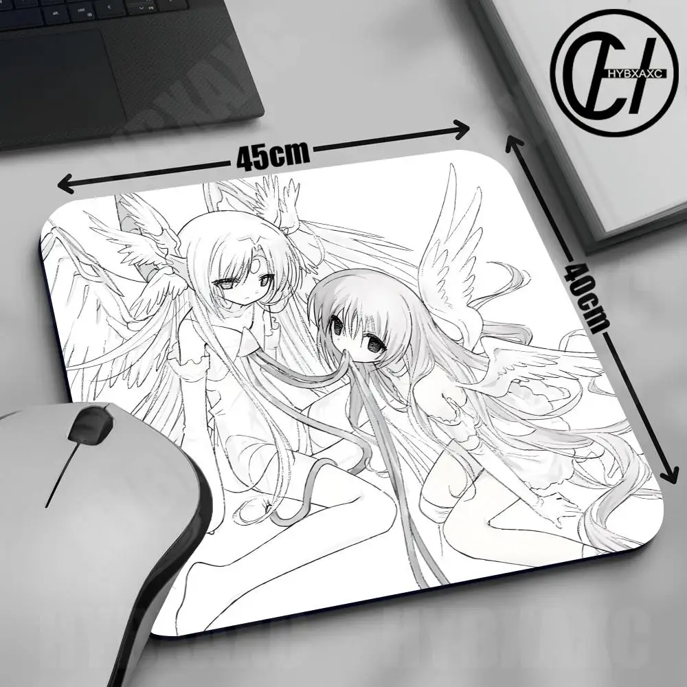 Cute Pinkly Girl Mouse Pad Anime Girl Gaming Keyboard Pads 45x40 Gaming Accessories Thickened HD Desk mat Small Rubber Mousepad