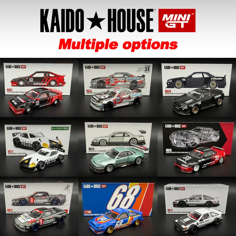 Kaido House MINIGT AE86 BMW Nissan R34 NSX R33 S13 KHMG modèle de voiture en alliage 180 197 214 222 191 232 190 196 161 216 173 158 194