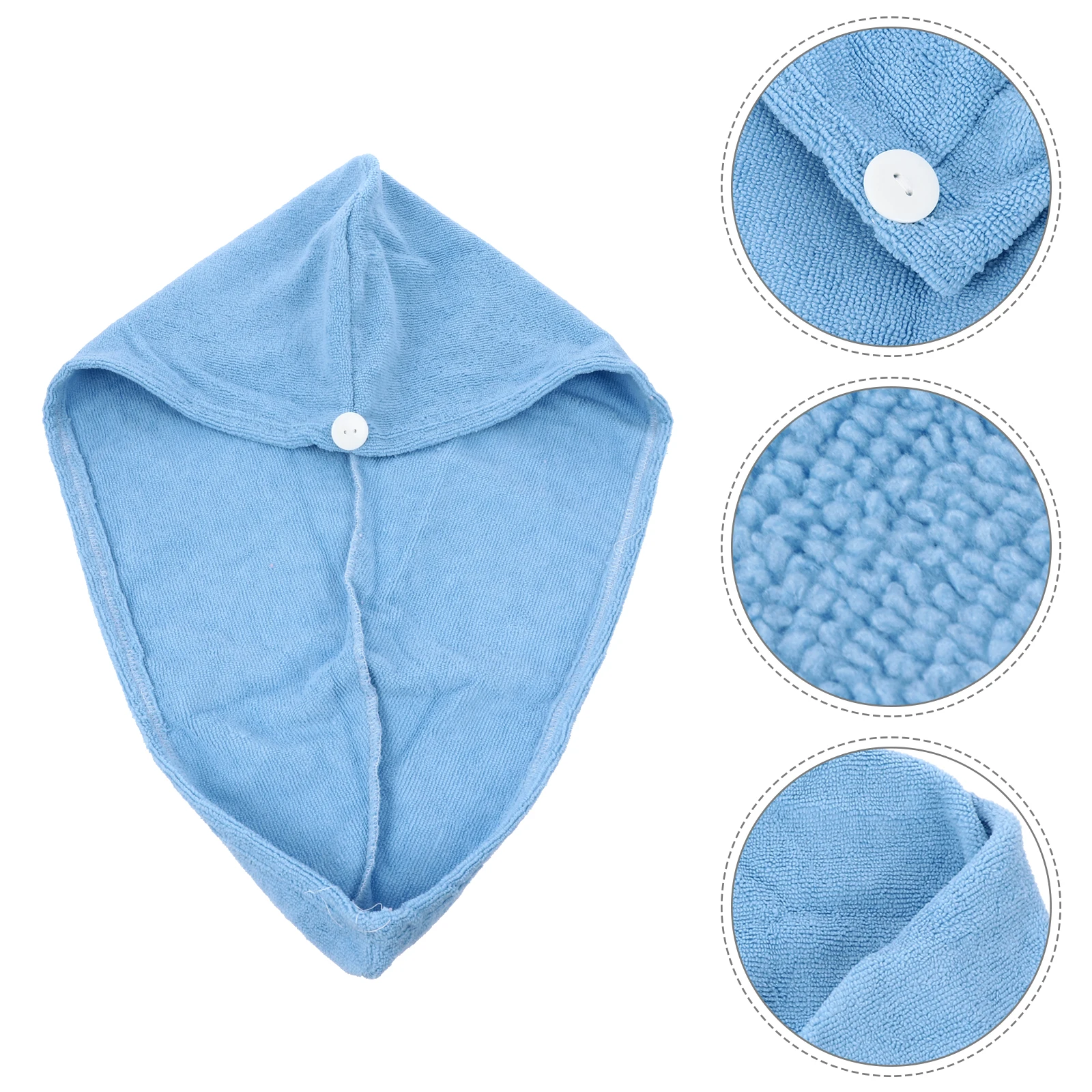 

Microfiber Dry Cap Hooded Towel Wrap Quick Absorption Hair Dry Wraps Shower Caps Travel Bathing Drying Hat
