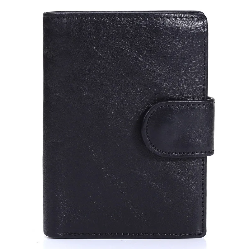 Portefeuille en cuir de vachette véritable pour hommes, porte-monnaie, pochette à moraillon ouvert, qualité supérieure, portefeuille court rétro, 2023 cm x 10cm, nouveau, 13.5