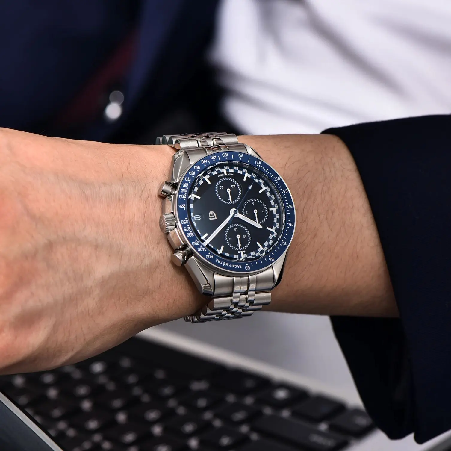 2026 New PAGANI DESIGN Men's Watches Racing Chronograph Sport Quartz Watch Men Japan VK67 Movt AR Sapphire crystal Wristwatch