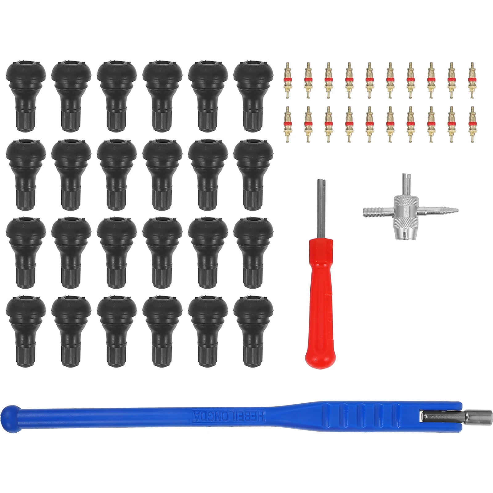 

43pcs Valve Core Wrench Set Durable Tools Tire Stem Installer Removal Puller Auto Repair Accessories Tire Valve Tool