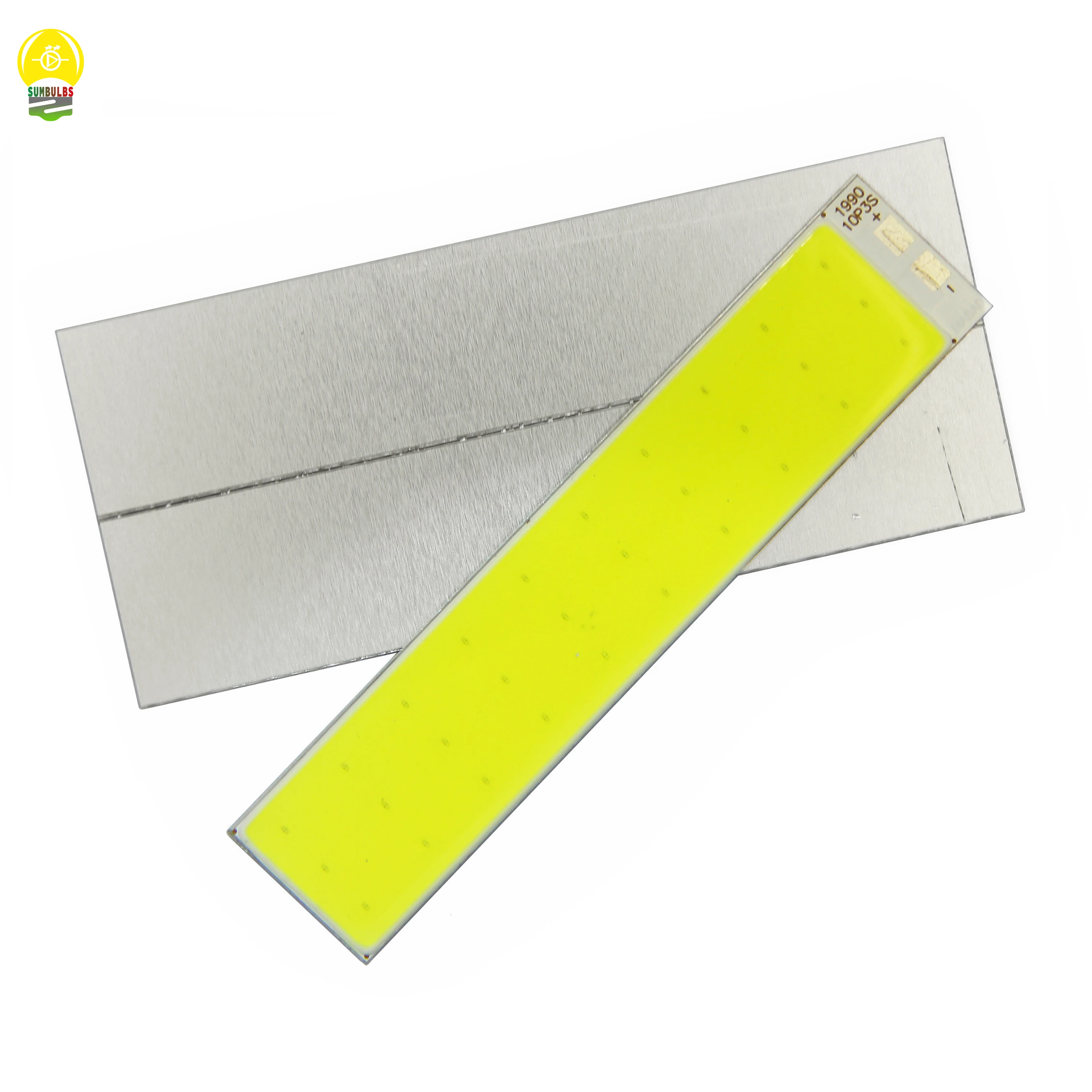 DC 9V COB LED Strip Light Source Aluminum Board Cold White 6500K 90x19mm 5W 500mA LED Lamp Beads for Diy Indoor/Outdoor Bulb