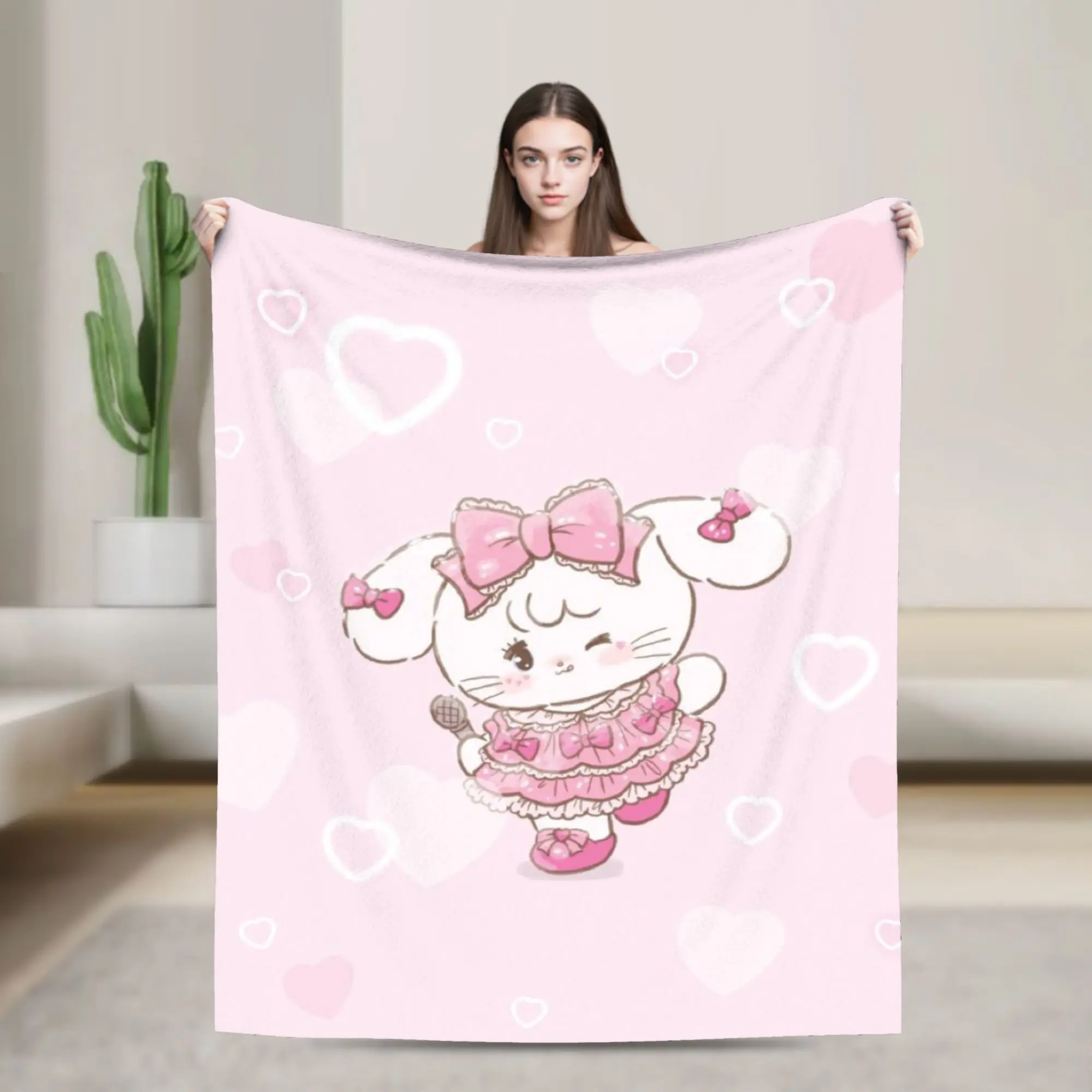 Cartoon Mikkos Fleece Throw Blankets Blanket for Bed Office Super Soft Bedspread,