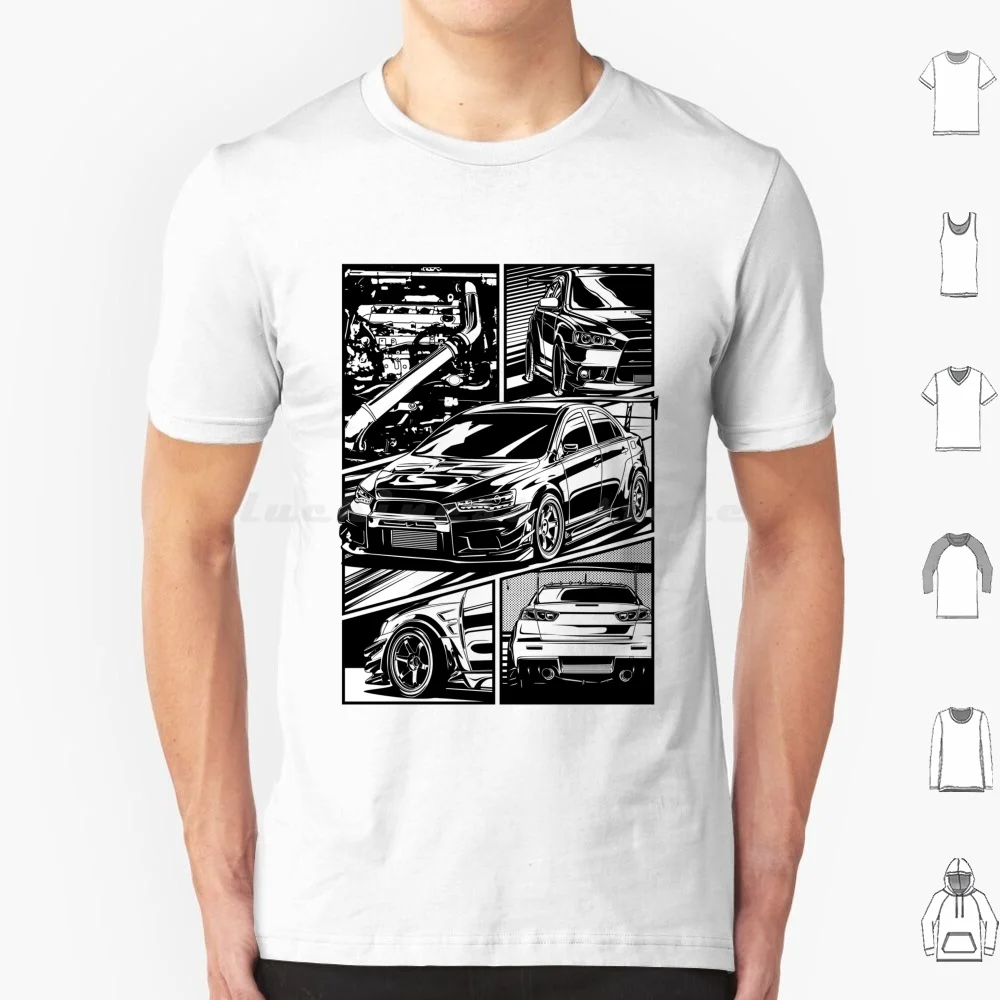 Mitsubishi Lancer Evo X Racing Car Turbo Drift Automotive T Shirt Men Women Kids 6xl Evo X Mitsubishi Evo Lancer Car Japan