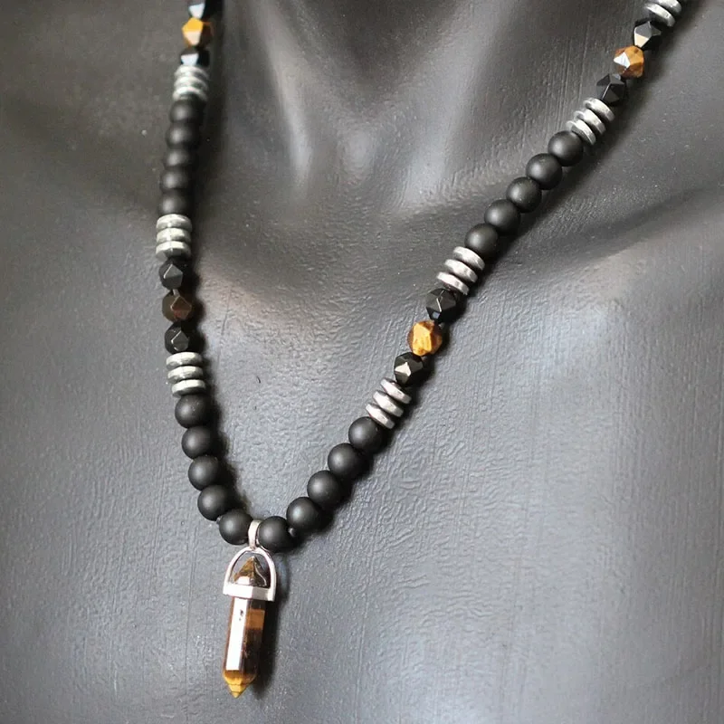 قلادة على شكل صدفة البحر من Cowrie للرجال - قلادة من لؤلؤ رجالي على شكل صدفة جوز الهند #3