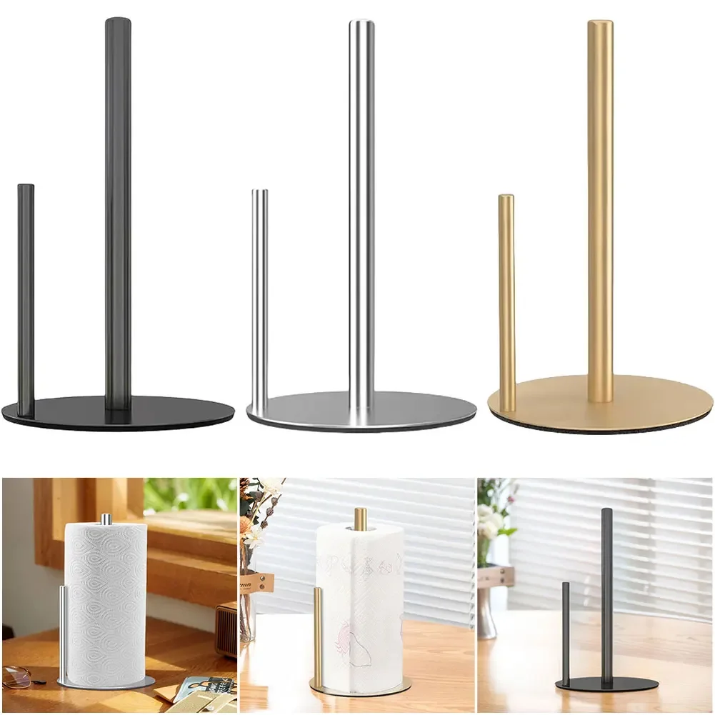 

Держатель для бумажных полотенец, вертикальный держатель из ткани, свободная стойка, подставка, нескользящая, утяжеленная основа, кухонные аксессуары