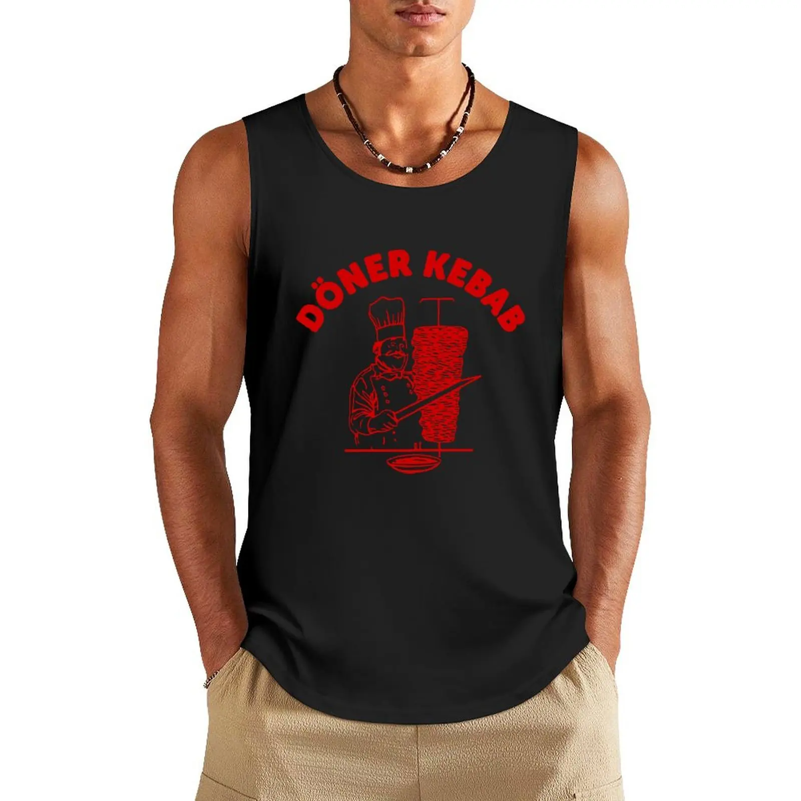 D?NER KEBAB Tank Top Male clothes mens gym clothes bodybuilding