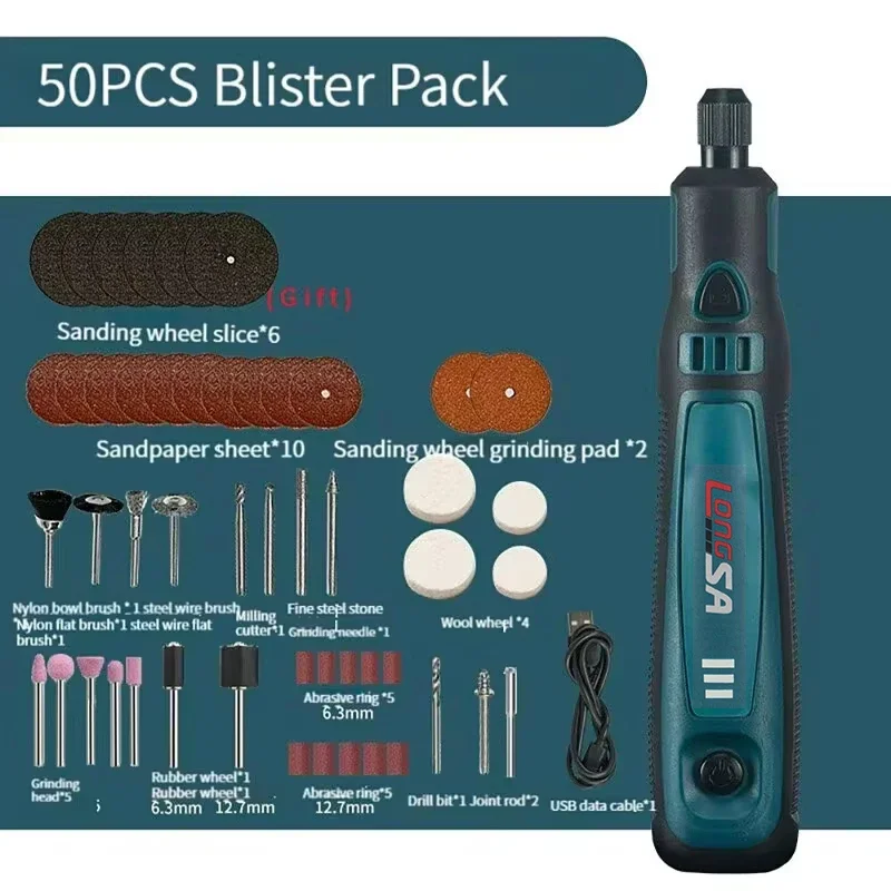 Mała Elektryczna Szlifierka Wielofunkcyjna Ręczna Polerka Ładowalna Szlifierka Pióro Mini Domowy Zestaw Narzędzi do Rzeźbienia