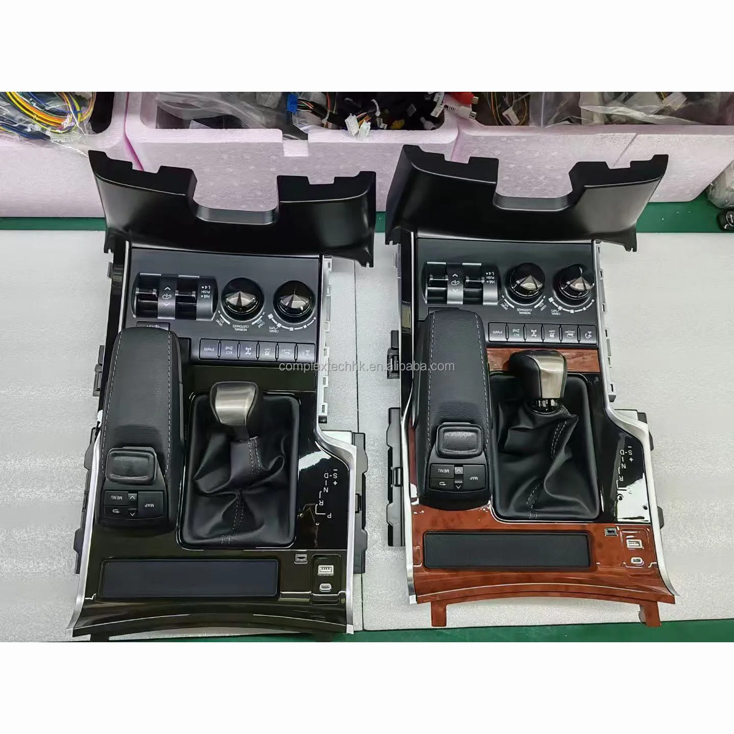 Car Interior Saddle Armrest Box Modification Center Control Panel For Lexus LX570 2008-2015 Upgrade To 2022