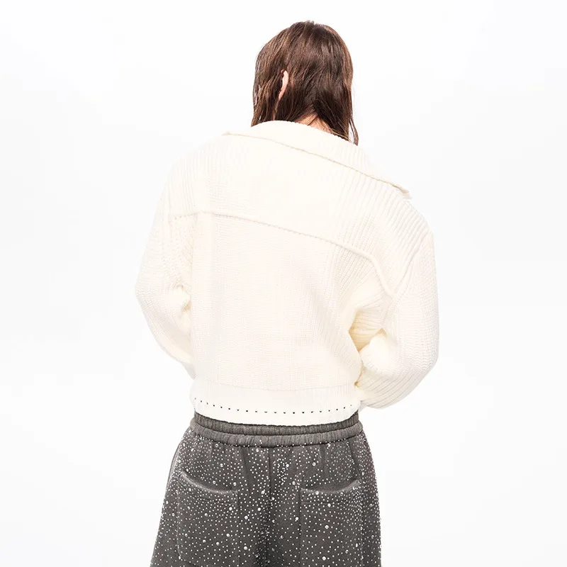 LUZHEN 2025 شتاء جديد الأصلي انفصال فو الفراء الرقبة الدافئة سترة مشغولة من الصوف الرجال العصرية وسيم الشارع سترة غير رسمية JY5230 #4