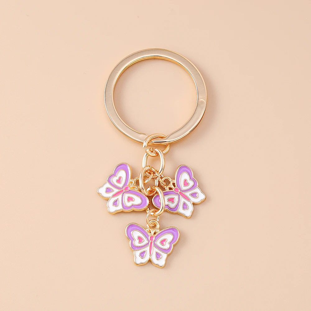 Aihua Ins 6 Farben Niedliche Schmetterling-Schlüsselanhänger Sommer Süße Mädchen Schlüsselkette Handtaschenanhänger Modeschmuck Geschenke Schmuckstücke – Detail 7