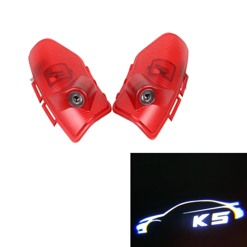 2pcs K5 Projectors For KIA Door Light K5 Ghost Shadow Lamp LED Door Light For KIA K5 OPTIMA Sorento CERATO KIA Car Door Light