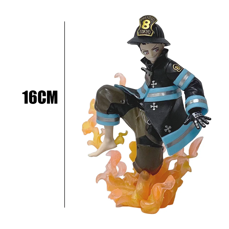 

Anime Shinra Kusakabe Figure Anime Fire Force Special Effect Blood Desktop Doll Golf Model Toy Gift Collection Ornament PVC Toy