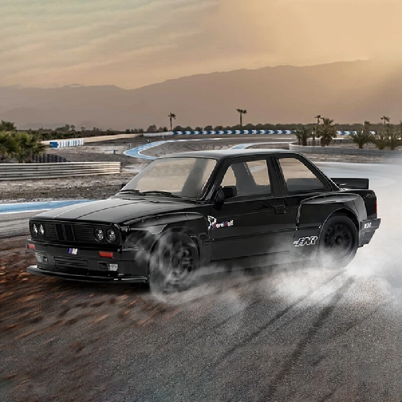 2,4g simulación de Control remoto a escala completa Hnr Hongnuo H9803 4wd sin escobillas profesional Rc modelo de coche de deriva de carrera plana