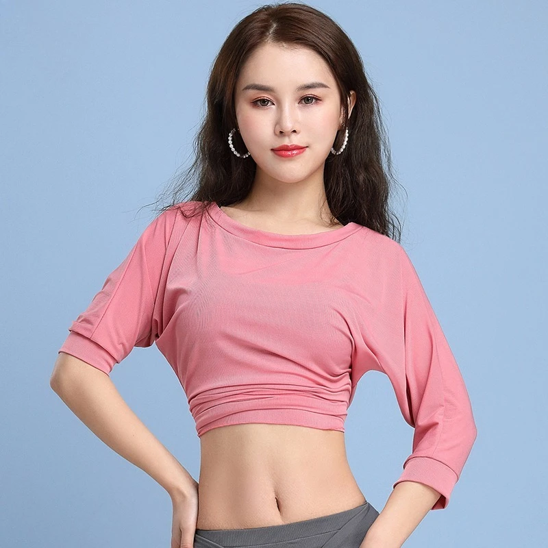 Nuovi costumi di danza del ventre personalizzati Abbigliamento da pratica Top allentato sexy Abito da danza orientale per adulti femminili Top per principianti