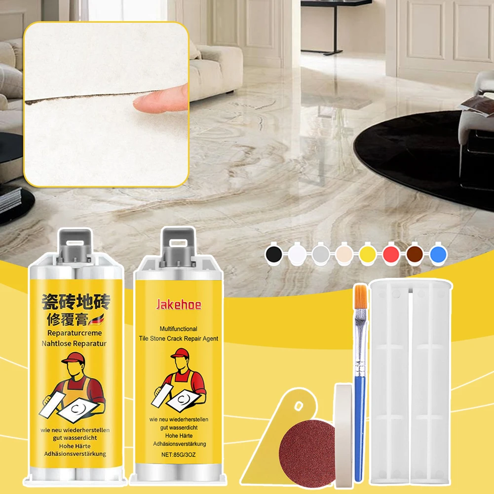 Multifunctional Tile Stone Cracks Repair Kit Powerful Tile Crevice Filling Adhesive For Toilet