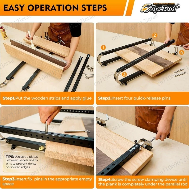 24 Panel Clip 2-Pack, Woodworking Splicing Panel Splint Tool