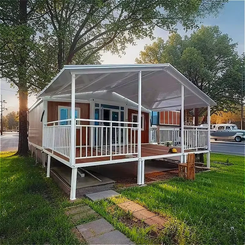 Expandable Prefab Container House Portable Modular Studio Room Home Office Shed with Customized Layout for Garden High Quality