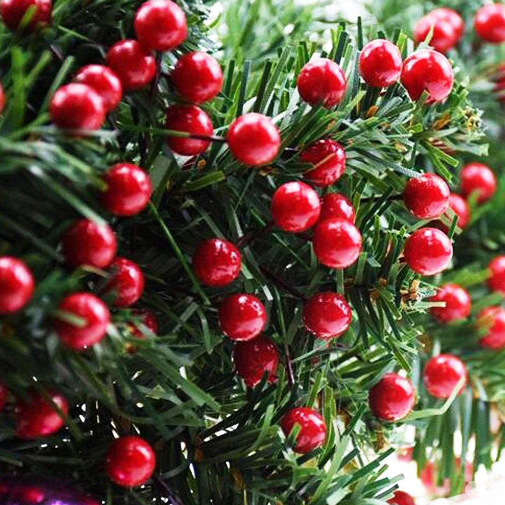 

10Pcs Simulation Cherry Branches Red Artificial Bubble Cherries for Christmas Home Wedding Party Decor Supplies