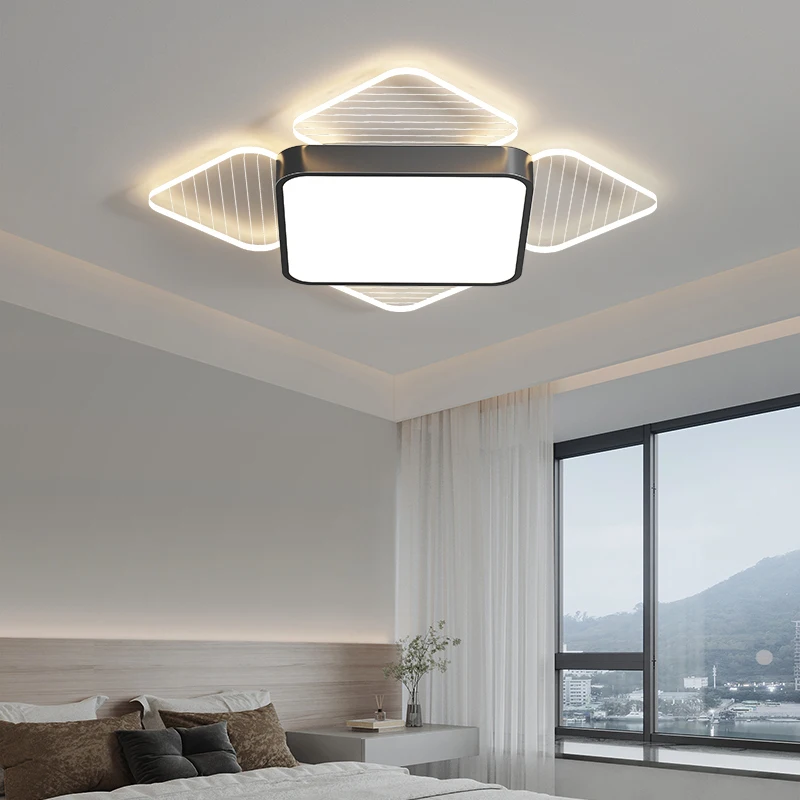 

New Creative Circular Bedroom Ceiling Lights Luxury Modern Minimalist Ins Style Romantic Warm High-end Led Master Bedroom Lamp