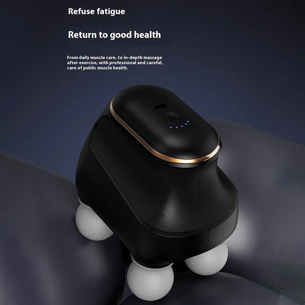 

Массажер для фасции с 4 головками, перезаряжаемый через USB, 12 регулируемых уровней, высокочастотный вибрационный массажер, глубокое облегчение мышц