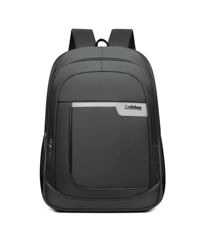 Large capacity student schoolbag outdoor leisure cover tie rod travel bag men's backpack simple and lightweight