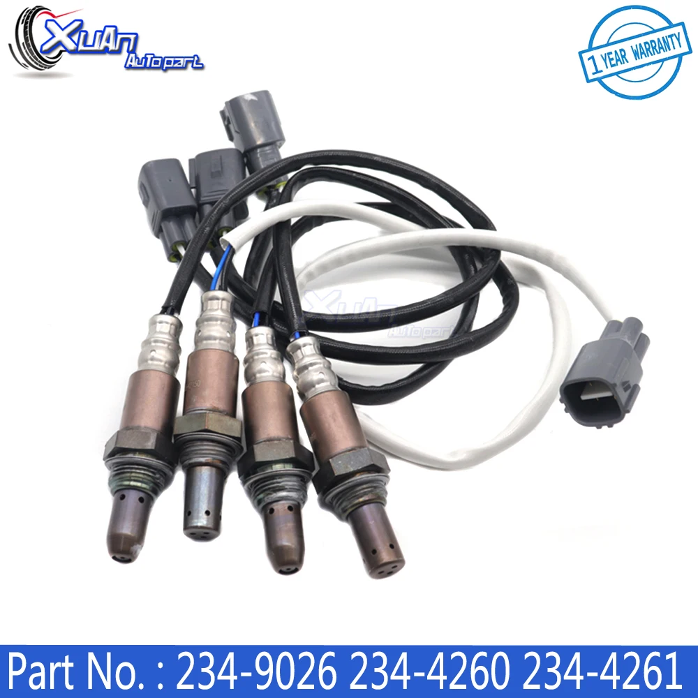 XUAN 4PCS Upstream&Downstream Air Fuel Ratio Lambda Oxygen Sensor 234-9026 234-4260 234-4261 For Toyota Tacoma 4.0L V6 2005-2006