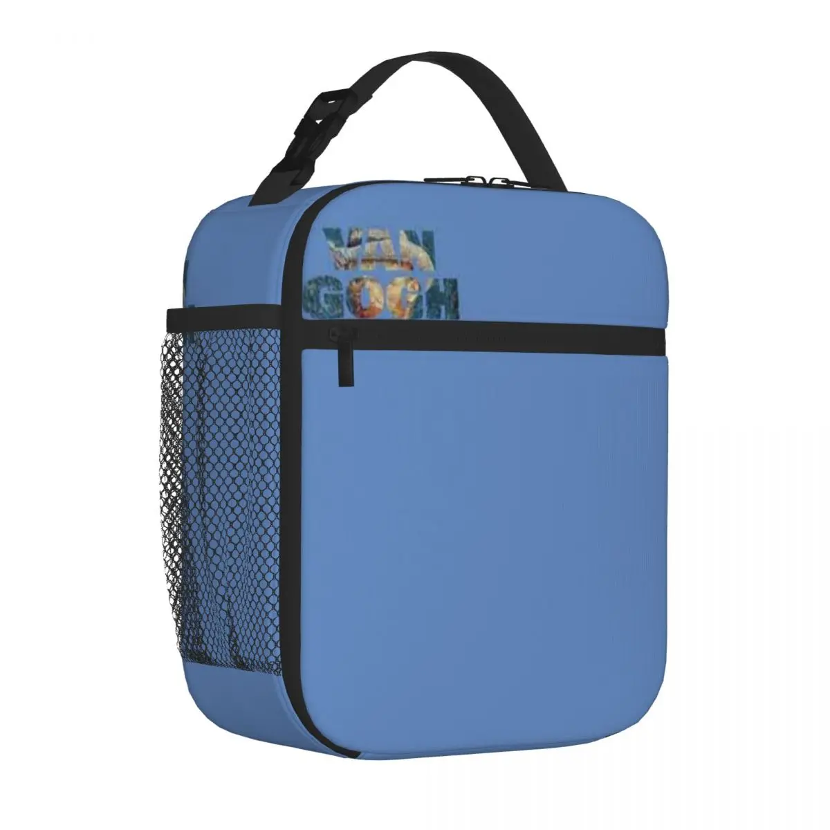 Bestselling Van Gogh Self-Portrait Typography Art For Van Gogh Lovers School Style Food Storage Bag Backpacking Thermal Tote