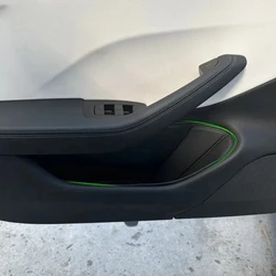 Per Tesla Model 3 Highland porta scatola di immagazzinaggio tappetino porta in pelle slot pad scatola di immagazzinaggio tappetino modello Y porta laterale organizzatore copertura completa tappetino