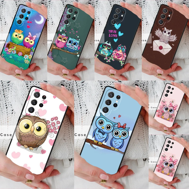 Harris Cute Owl Phone Cover Case for Samsung Galaxy S26 Ultra S20 FE Note 10 S24 S23 S21 S25 Plus S22