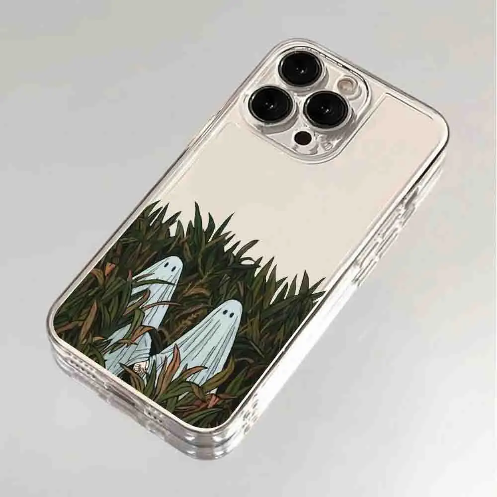 Lustige Halloween-Cartoon-Geist-Handyhülle für iPhone 17, 16, 15, 11, 12, 14, 13 Pro Max, Mini X XS XR 7 8 Plus SE4 16E, stoßfeste Abdeckung – Detail 3
