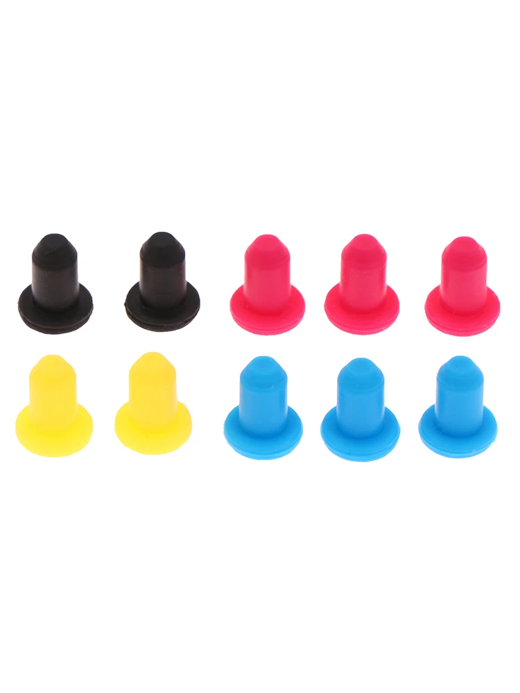 10pcs Random 4mm High elastic Refitting tool ink cartridge Fixed printer accessories rubber seal silicone plug