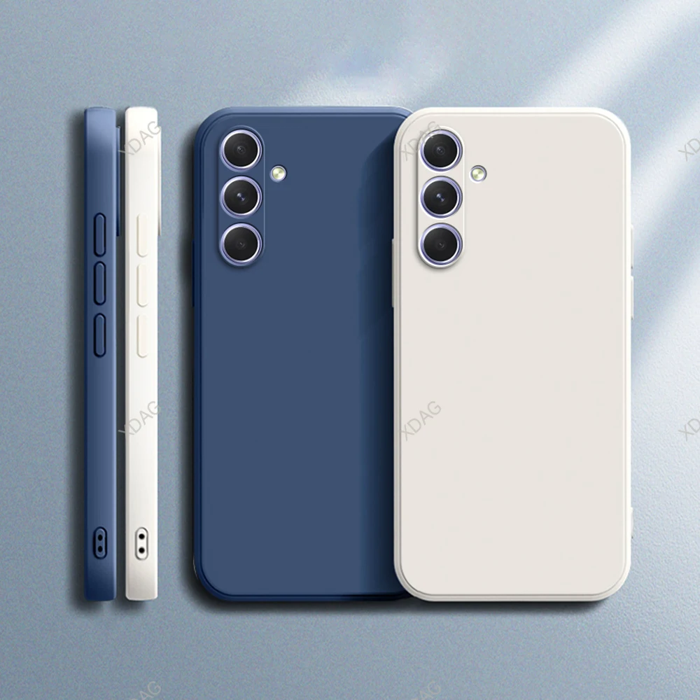 Luxury Original Phone Case for Samsung Galaxy A55 5G Soft Square