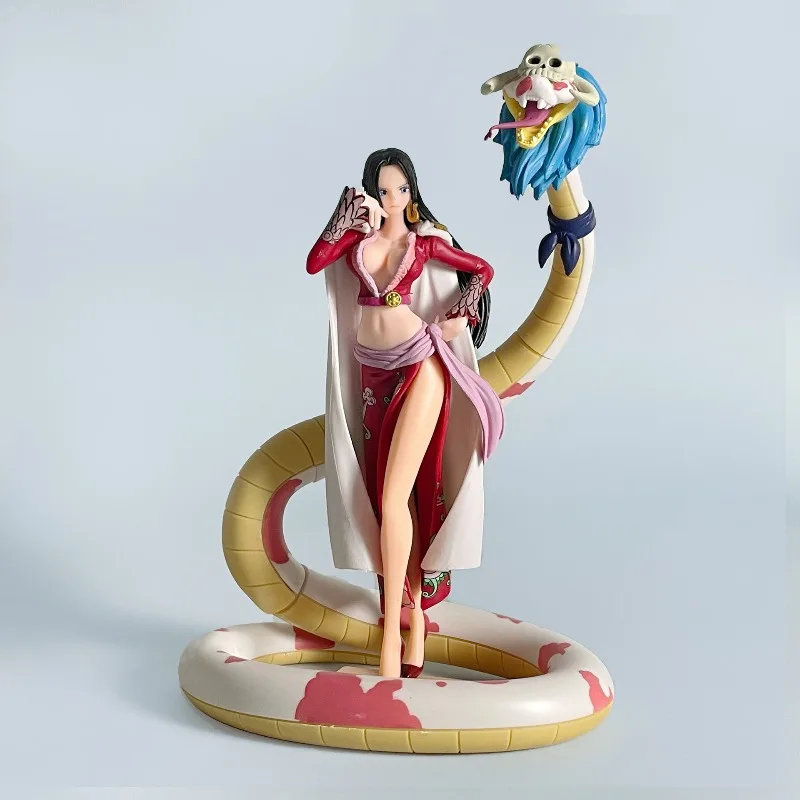 20cm One Piece Snake Princess Hand-figure Boyahan Cook Standing Posture Empress Anime Model Desktop Ornament view 2