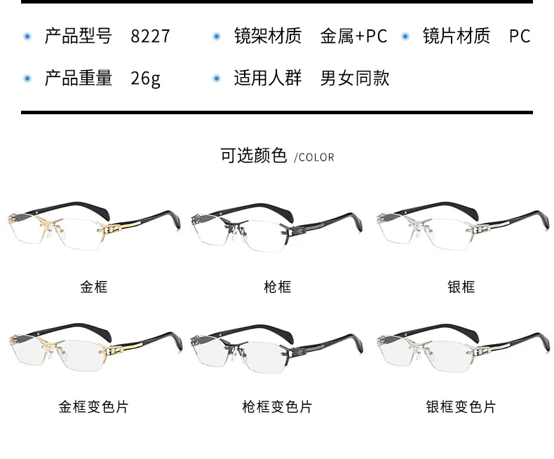 0 ~ +4.0 Photochrome Lesebrille Unbegrenztes Modell Anti-Blaulicht-Lesebrille Neutral HD Robuste Brille – Detail 5