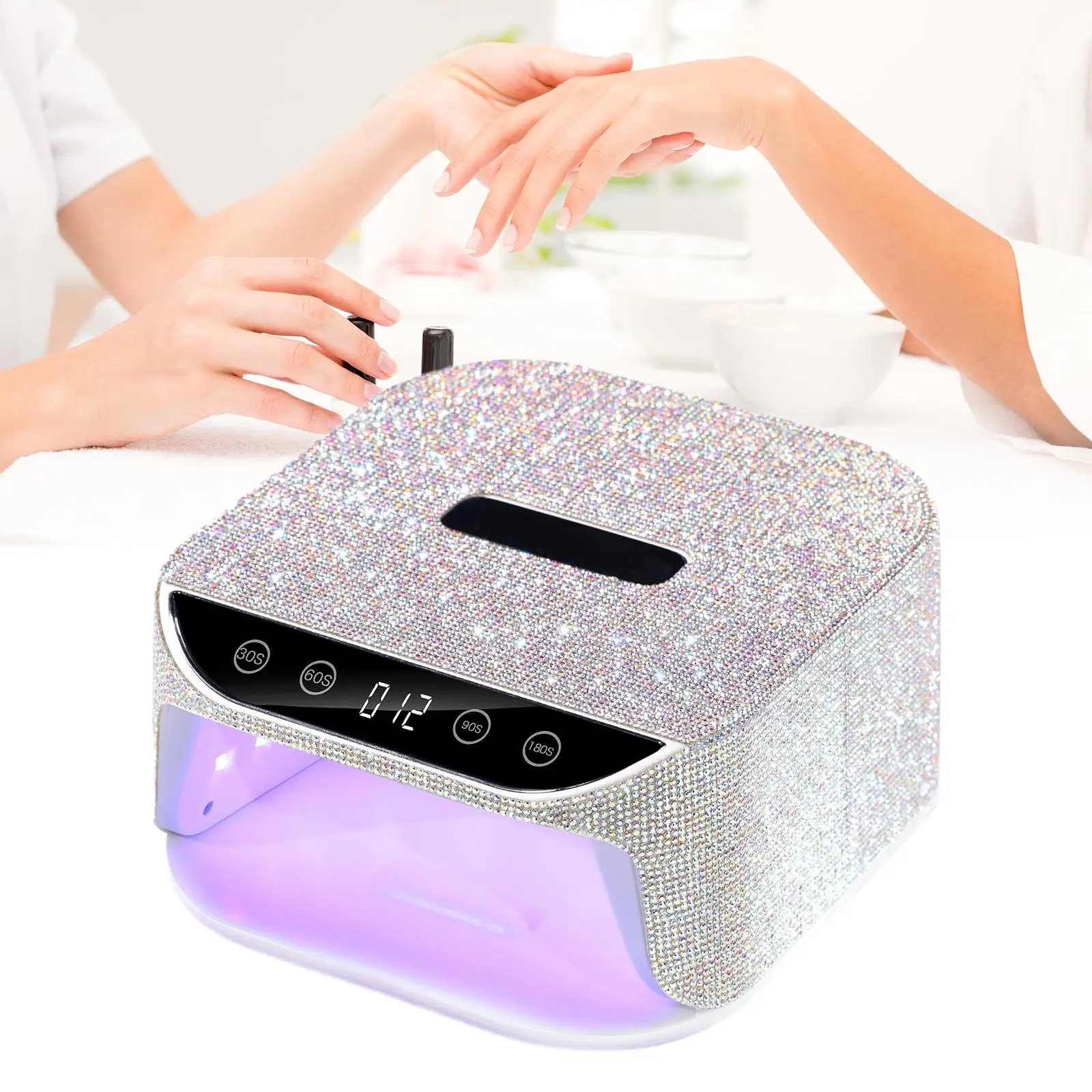 

LED Nail Lamp LED Display for Gel Nail Polish with Rhinestones Decoration Nail Art Tool for Nail Salon DIY Home Toenails