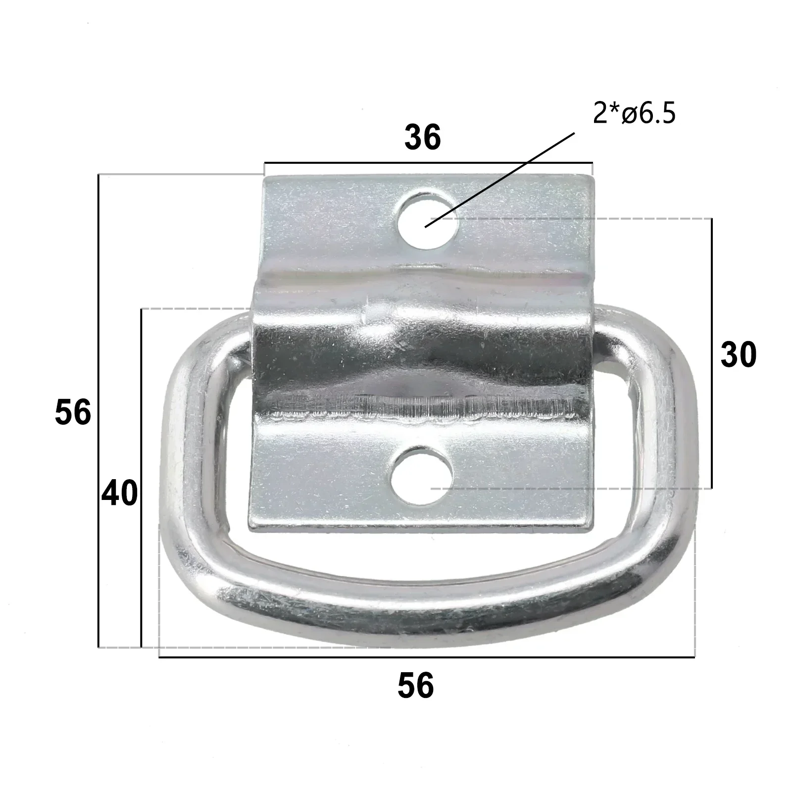 1pc D Ringe Pull Haken Auto Binden D-Förmigen Last Anker Anhänger Geschmiedet Zurrgurt Lkw Zubehör Gemalt mit einem Schutz Mantel