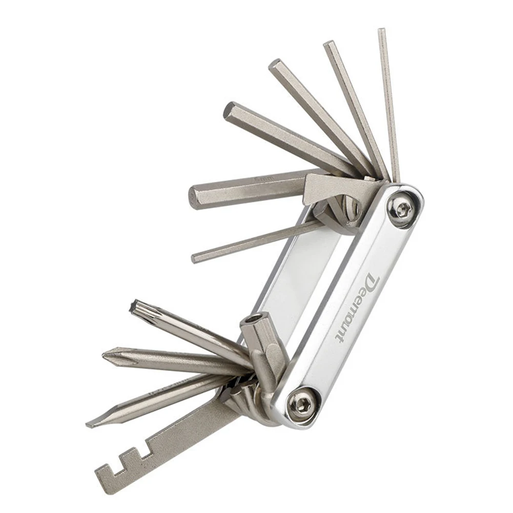 

Portable and functional bicycle repair tool kit with heat treated screwdriver Multifunction Mountain Bike Fix PatchTool