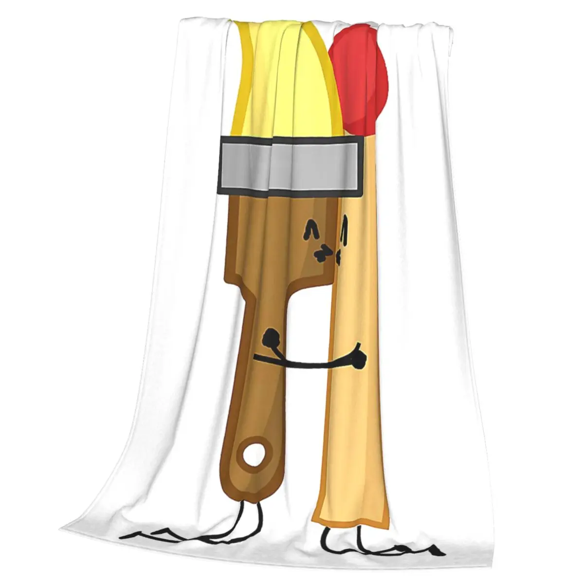 BFDI Inanimate Insanity , All Characters Blanket Flannel Throw Blanket Cover for Bed room Picnic Travel Home Sofa